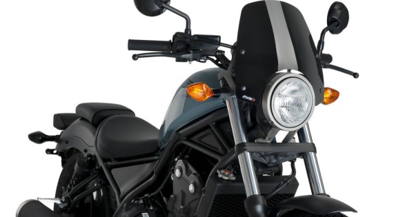 Ζελατίνα Puig Naked New Generation Sport Honda CMX Rebel μαύρη MotoRAID