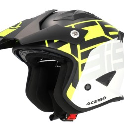 Κράνος Acerbis Aria 22.06 μαύρο-λευκό-fluo κίτρινο