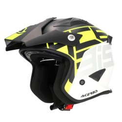 Κράνος Acerbis Aria 22.06 μαύρο-λευκό-fluo κίτρινο