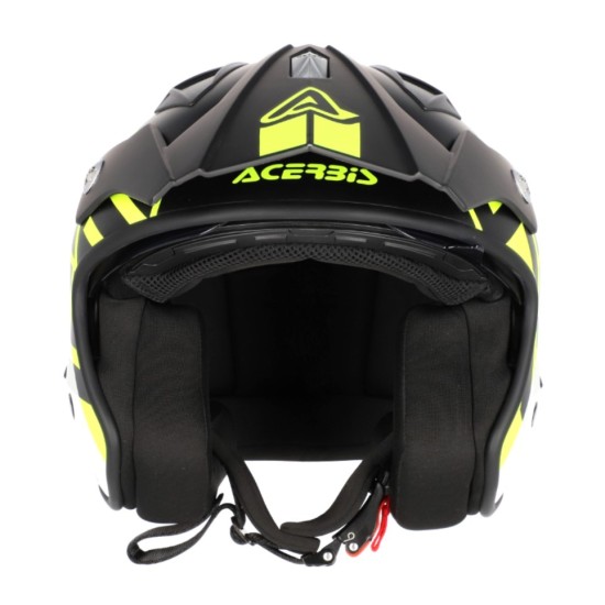 Κράνος Acerbis Aria 22.06 μαύρο-λευκό-fluo κίτρινο