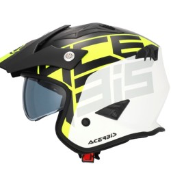 Κράνος Acerbis Aria 22.06 μαύρο-λευκό-fluo κίτρινο