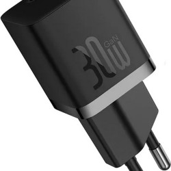 Φορτιστής ταξιδιού Baseus GaN5 Fast Charger 1x USB Type-C 30W μαύρος