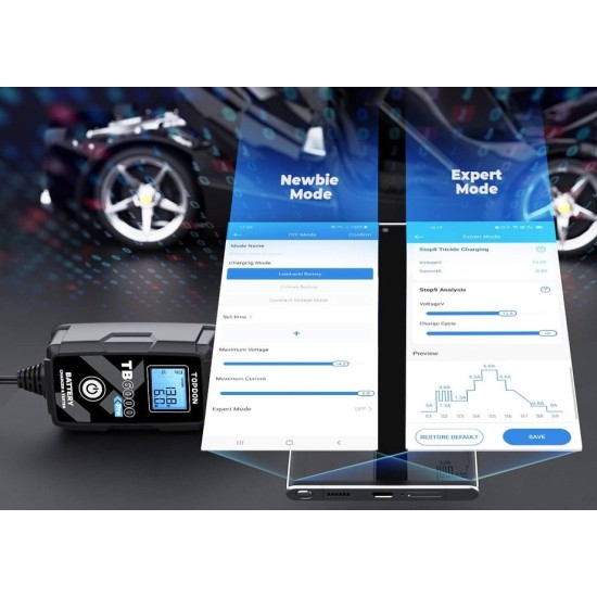 Φορτιστής-συντηρητής μπαταρίας Topdon TB6000 PRO 6V & 12V 6A Φορτιστής-συντηρητής μπαταρίας Topdon TB6000 PRO 6V & 12V 6A