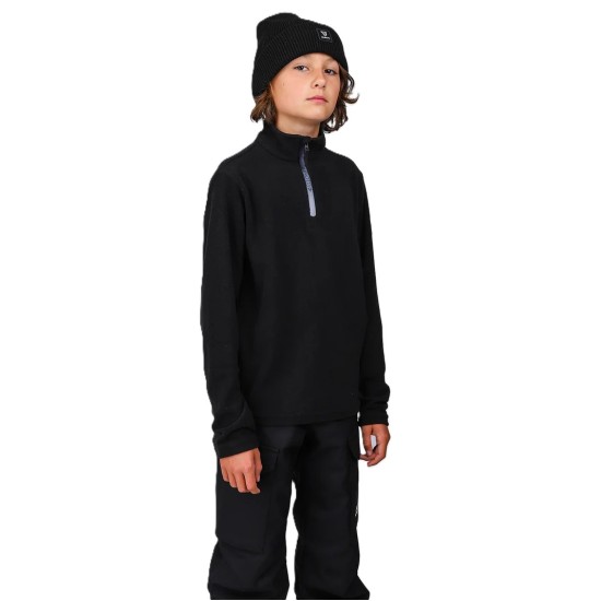 Παιδική Fleece μπλούζα Brunotti Tenny μαύρη (2ου επιπέδου)