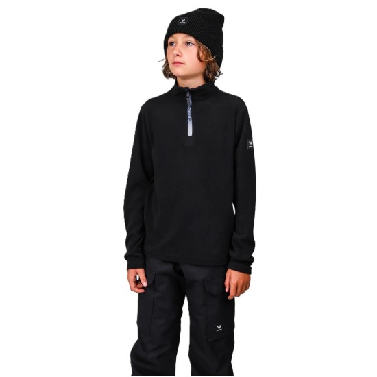 Παιδική Fleece μπλούζα Brunotti Tenny μαύρη (2ου επιπέδου)