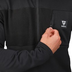 Ισοθερμική μπλούζα fleece Brunotti Mattish μαύρη (2ου επιπέδου)