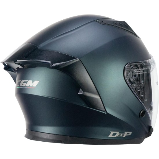 Κράνος Jet CGM 127A Deep πετρόλ σατινέ