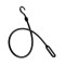 Dyna-Strap Macna γάντζος loop 76 εκ. μαύρος