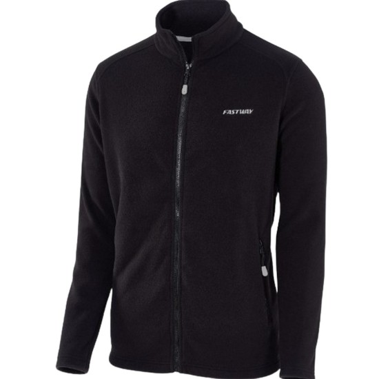 Fastway fleece λεπτό μπουφάν μαύρο (2ου επιπέδου)