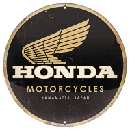 Πινακίδα στρόγγυλη με λογότυπο Honda