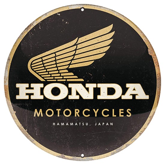 Πινακίδα στρόγγυλη με λογότυπο Honda Πινακίδα στρόγγυλη με λογότυπο Honda