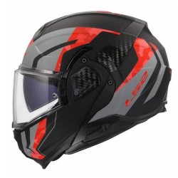 Κράνος LS2 Advant II FF910 GLIDE Μαυρο-Γκρι-Κοκκινο Ματ