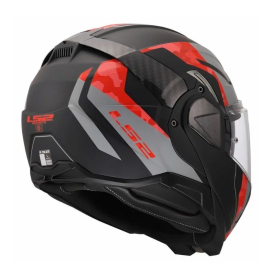 Κράνος LS2 Advant II FF910 GLIDE Μαυρο-Γκρι-Κοκκινο Ματ
