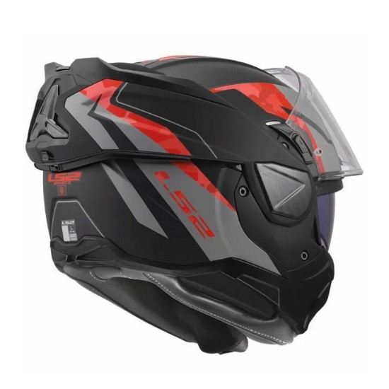 Κράνος LS2 Advant II FF910 GLIDE Μαυρο-Γκρι-Κοκκινο Ματ