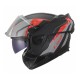 Κράνος LS2 Advant II FF910 GLIDE Μαυρο-Γκρι-Κοκκινο Ματ