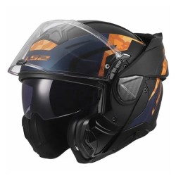 Κράνος LS2 Advant II FF910 Glide μαύρο-πορτοκαλί Ματ