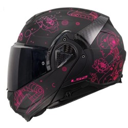 Κράνος LS2 Advant II FF910 SOPHIA ματ μαύρο ροζ Κράνος LS2 Advant II FF910 SOPHIA ματ μαύρο ροζ