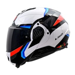 Κράνος LS2 Advant II FF910 Triple λευκό-μπλέ-κόκκινο γυαλιστερό