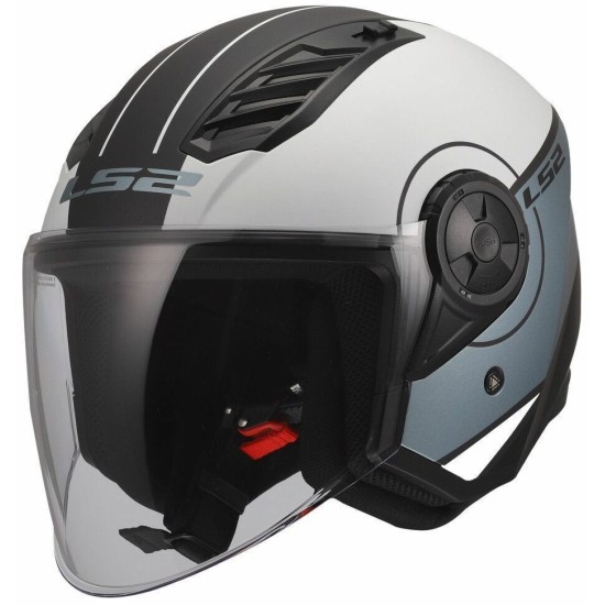 Κράνος LS2 Airflow II OF616 Cover γκρι-μπλε ματ Κράνος LS2 Airflow II OF616 Cover γκρι-μπλε ματ