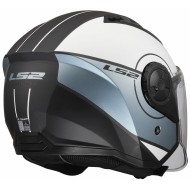 Κράνος Jet LS2 Airflow II OF616 Cover γκρι-μπλε ματ