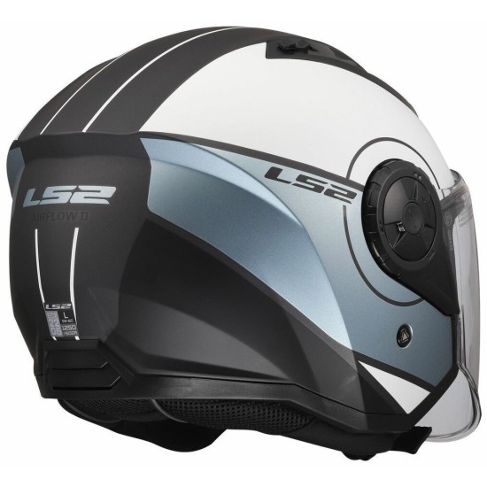 Κράνος LS2 Airflow II OF616 Cover γκρι-μπλε ματ Κράνος LS2 Airflow II OF616 Cover γκρι-μπλε ματ