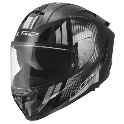 Full Face Κράνος LS2 Challenger II FF327 Nitro μαύρο γκρι γυαλιστερό