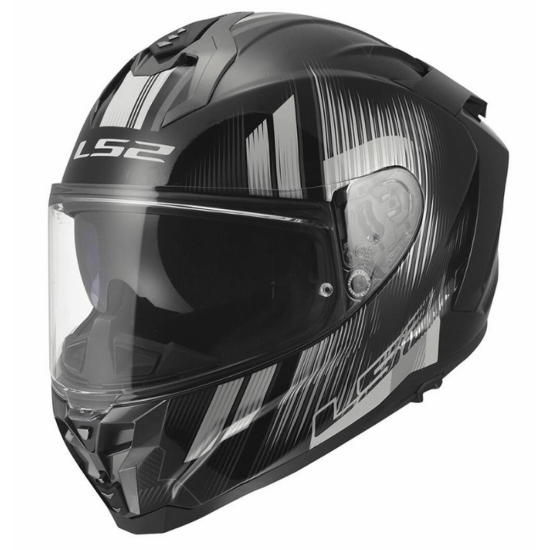 Full Face Κράνος LS2 Challenger II FF327 Nitro μαύρο γκρι γυαλιστερό