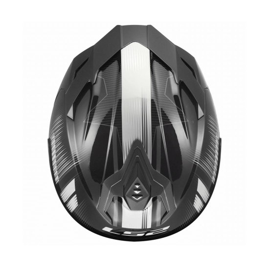 Full Face Κράνος LS2 Challenger II FF327 Nitro μαύρο γκρι γυαλιστερό