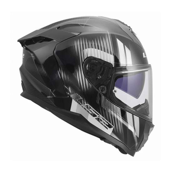 Full Face Κράνος LS2 Challenger II FF327 Nitro μαύρο γκρι γυαλιστερό