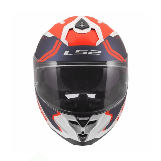 Full Face Κράνος LS2 Challenger II FF327 Titan λευκό μπλε κόκκινο ματ