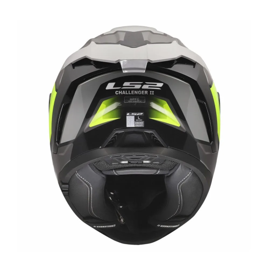 Full Face Κράνος LS2 Challenger II FF327 Viper γκρι fluo κίτρινο γυαλιστερό
