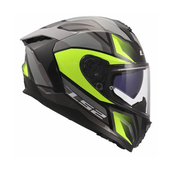 Full Face Κράνος LS2 Challenger II FF327 Viper γκρι fluo κίτρινο γυαλιστερό