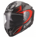 Full Face Κράνος LS2 Challenger II FF327 Viper γκρι κόκκινο γυαλιστερό