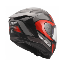 Full Face Κράνος LS2 Challenger II FF327 Viper γκρι κόκκινο γυαλιστερό
