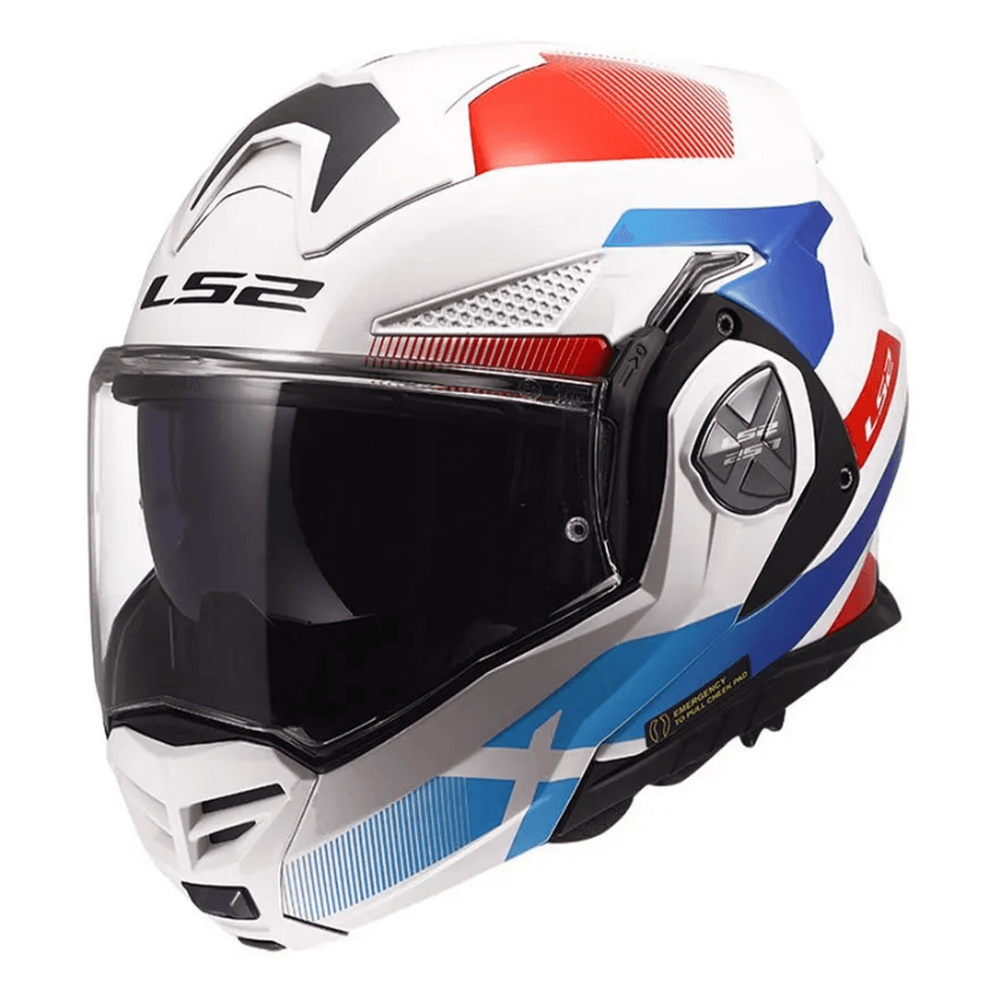 Κράνος LS2 Advant X FF901 Nova λευκό-μπλε-κόκκινο γυαλιστερό - MotoRAID