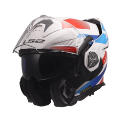 Κράνος LS2 Advant X FF901 Nova λευκό μπλε κόκκινο γυαλιστερό