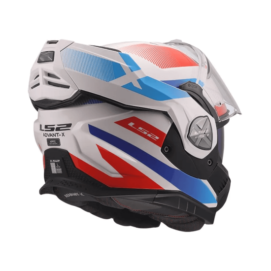 Κράνος LS2 Advant X FF901 Nova λευκό μπλε κόκκινο γυαλιστερό