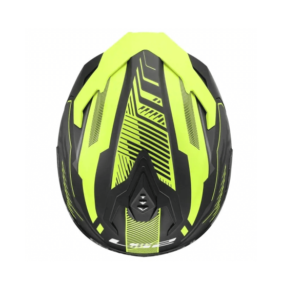 Full Face Κράνος LS2 Challenger II FF327 Dravix fluo κίτρινο ματ