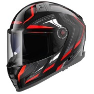 Full Face Κράνος LS2 Vector II FF811 Alizer μαύρο-κόκκινο