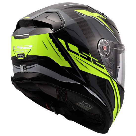 Full Face Κράνος LS2 Vector II FF811 Carbon Savage Fluo Κίτρινο Γυαλιστερό