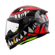 Κράνος παιδικό LS2 KID FF812 Punk γκρι-κόκκινο
