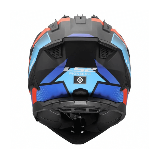 Κράνος LS2 Pioneer II MX702 Block μαύρο- κόκκινο- μπλέ ματ