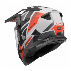 Κράνος LS2 Pioneer II MX702 Block γκρί-κόκκινο ματ Κράνος LS2 Pioneer II MX702 Block γκρί-κόκκινο ματ