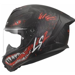 Full Face Κράνος LS2 Rapid ΙΙI FF820 Kaiju Μαύρο-Κόκκινο-Λευκό Ματ