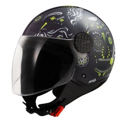 Κράνος LS2 Sphere Lux II OF558 Maxca μαύρο-fluo κίτρινο γυαλιστερό