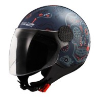 Κράνος LS2 Sphere Lux II OF558 Maxca Cobalt πορτοκαλί γυαλιστερό