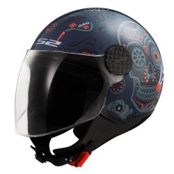 Κράνος LS2 Sphere Lux II OF558 Maxca Cobalt Πορτοκαλι Γυαλιστερο