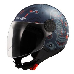 Κράνος LS2 Sphere Lux II OF558 Maxca Cobalt πορτοκαλί γυαλιστερό