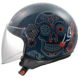 Κράνος LS2 Sphere Lux II OF558 Maxca Cobalt Πορτοκαλι Γυαλιστερο