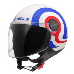 Κράνος LS2 Sphere Lux II OF558 Urby λευκό-μπλε-κόκκινο ματ